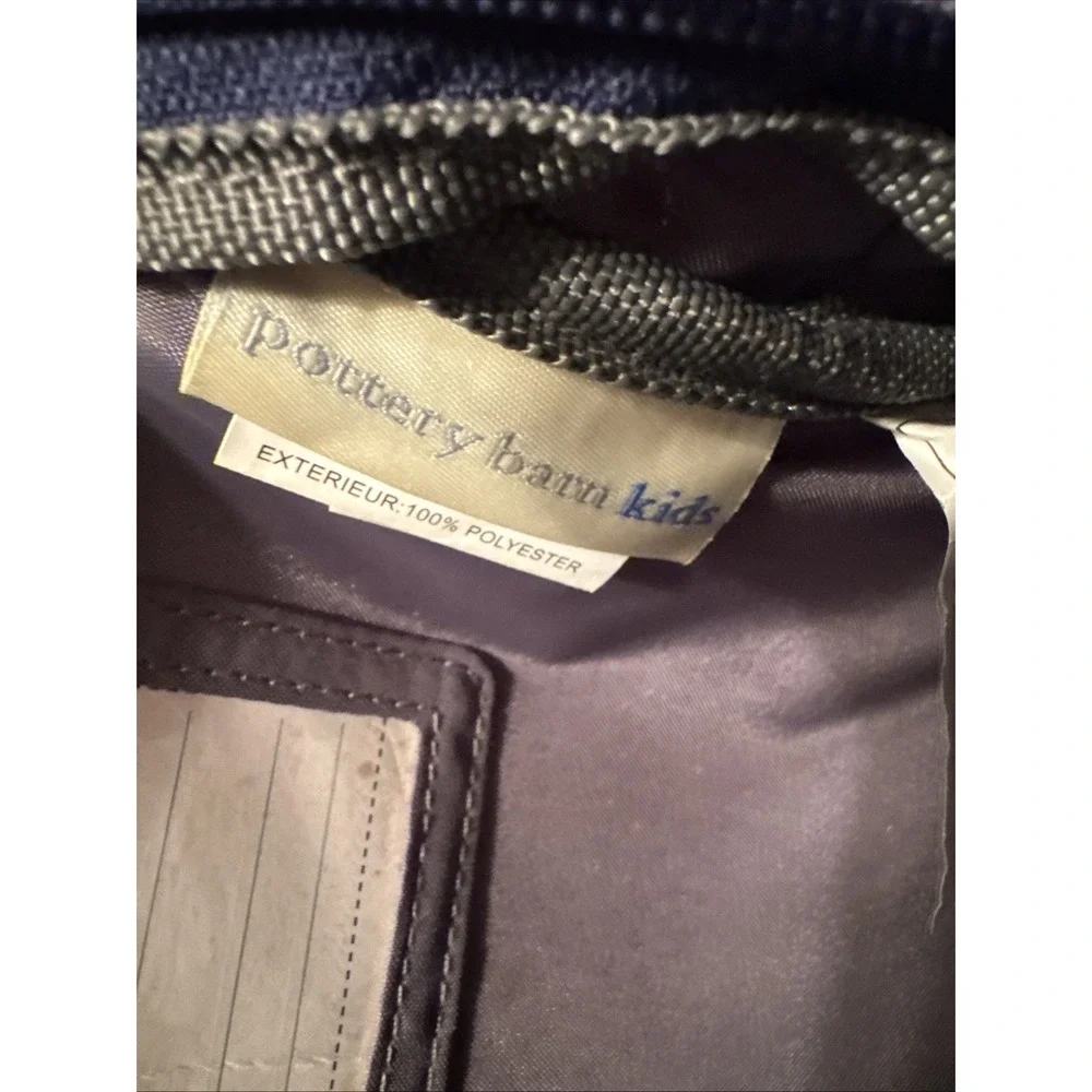Pottery‎ Barn Kids Backpack Stingray Small Gray Blue Nautical